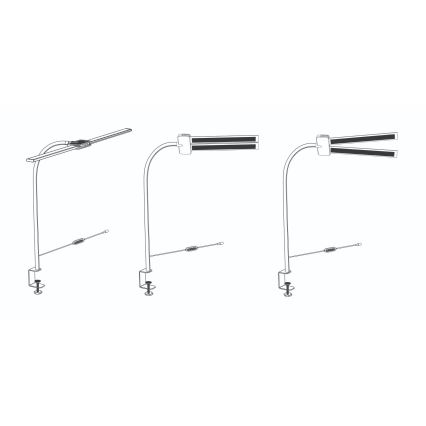Top Light - Dimmbare LED-Tischlampe mit Klemme LYRA LED/18W/230V 3000-6500K weiß