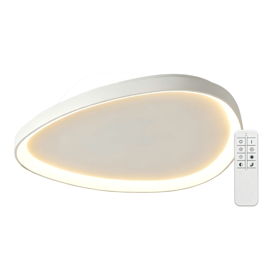 Top Light - LED-dimmbare Deckenleuchte ECLIPSE LED/55W/230V 3000-6500K Ø 60 cm weiß + Fernbedienung