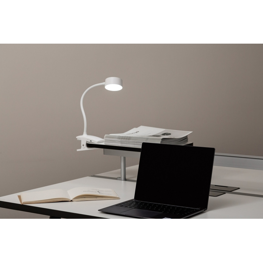 Top Light - LED Dimmbare Touch Tischlampe mit Clip BELLA LED/4,8W/5V 3000-6500K weiß