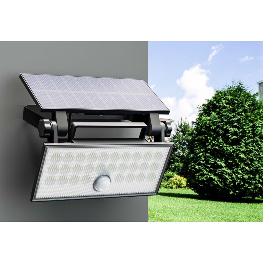 Top Light - LED-Solarwandstrahler mit Sensor HELEON PRO LED/8W/3,7V IP65 4000K 2600 mAh