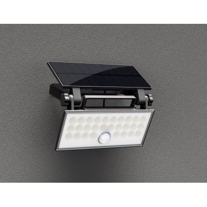 Top Light - LED-Solarwandstrahler mit Sensor HELEON PRO LED/8W/3,7V IP65 4000K