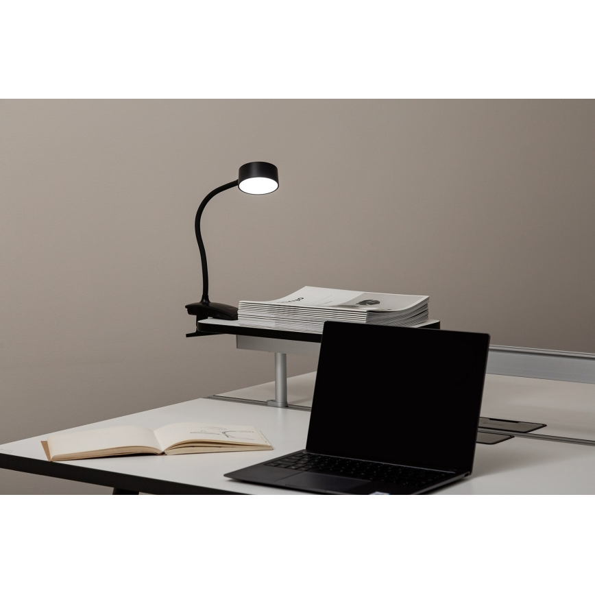 Top Light - LED-dimmbare Touch-Tischlampe mit Clip BELLA LED/4,8W/5V 3000-6500K schwarz