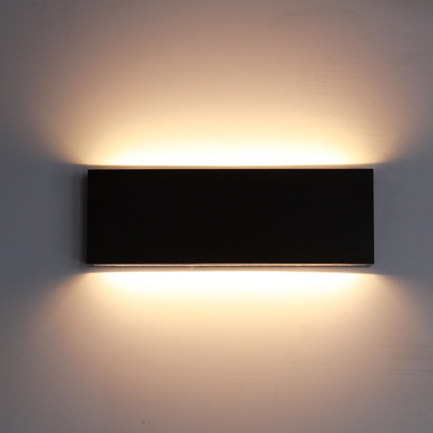 Top Light - LED-Wandleuchte für den Außenbereich OBLIGO LED/12W/230V IP65 schwarz