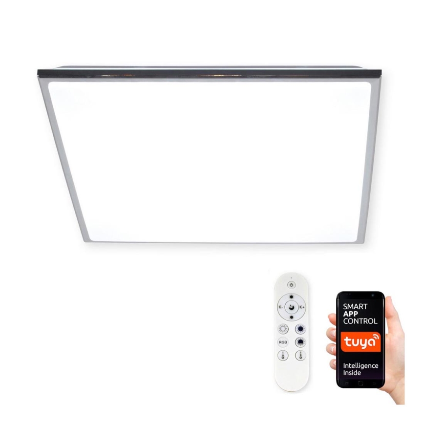 Top Light Silver H MAX SMART - LED RGB dimmbares Deckenleuchte SILVER LED/60W/230V Tuya + Fernbedienung