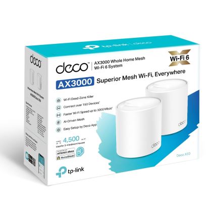 TP-Link - 2er-Set Wi-Fi 6 Mesh-System für das gesamte Zuhause
