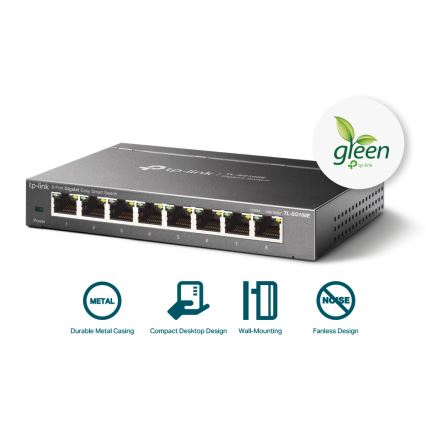 TP-Link - 8‑Port‑Gigabit Easy Smart Switch