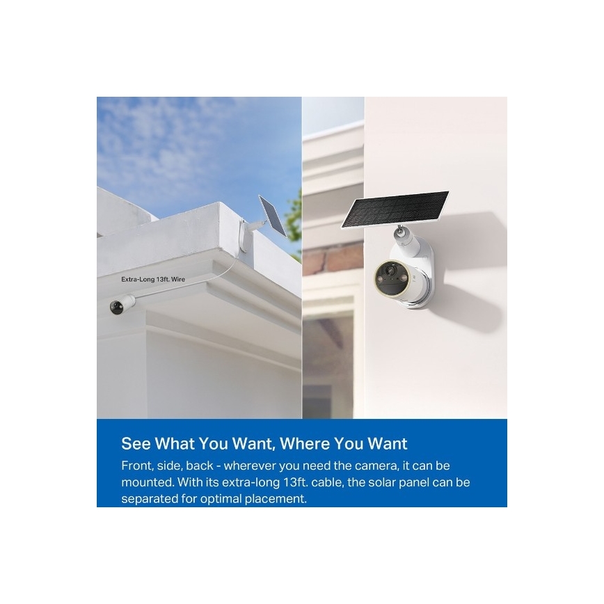TP-Link - Außen-Solarkamera IP66 Wi‑Fi