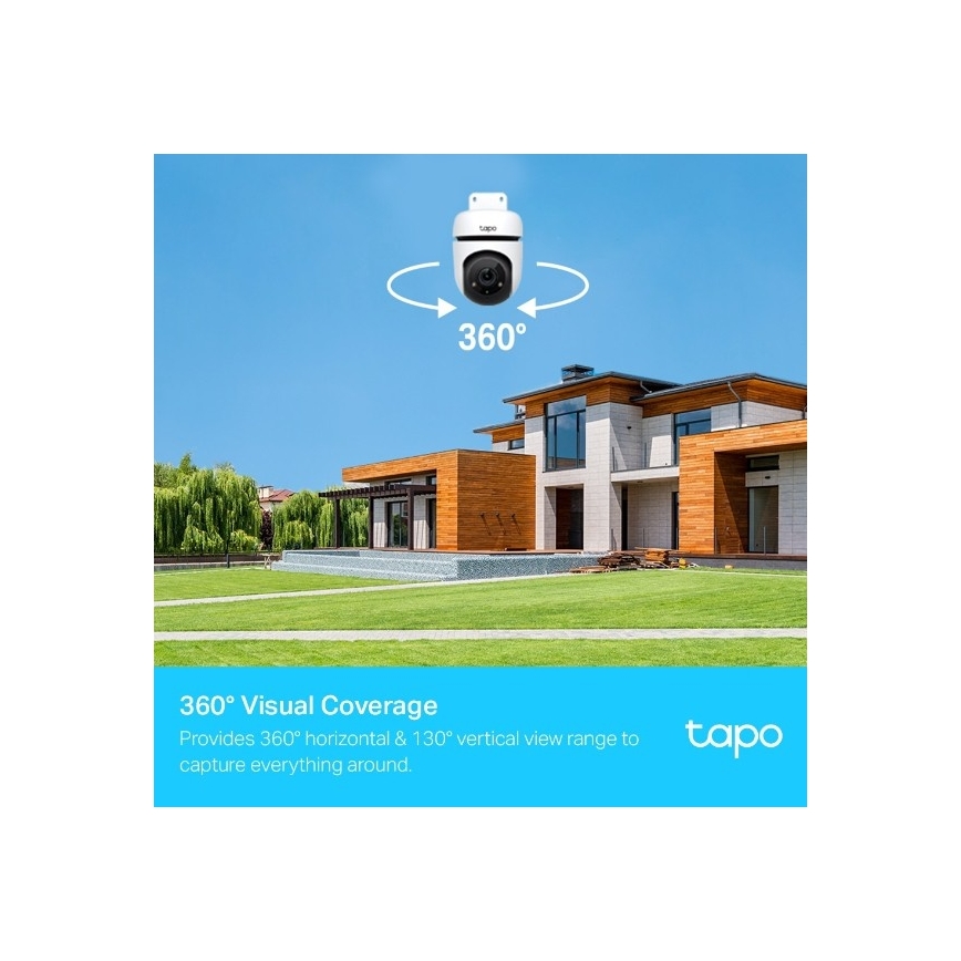 TP-Link - Außenkamera mit Sensor, Schutzart IP65, Wi-Fi