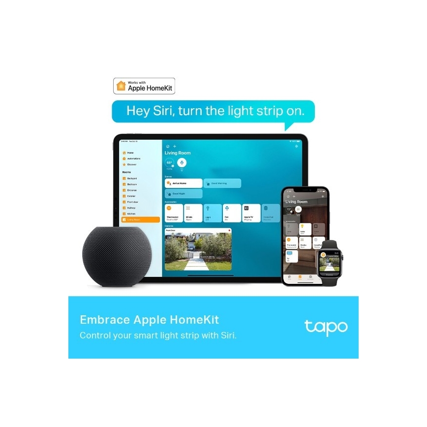 TP-Link - dimmbarer RGBW-LED-Streifen 5 m LED/24W/230V Wi-Fi