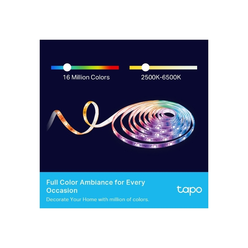 TP-Link - dimmbarer RGBW-LED-Streifen 5 m LED/24W/230V Wi-Fi