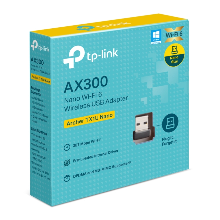 TP-Link - Drahtloser Wi‑Fi 6 USB-Nano-Adapter