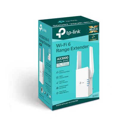 TP-Link - Dualband Wi-Fi 6 Extender RE705X