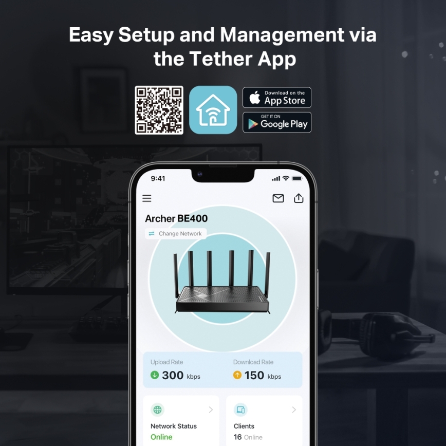 TP-Link - Dualband Wi-Fi-7-Router
