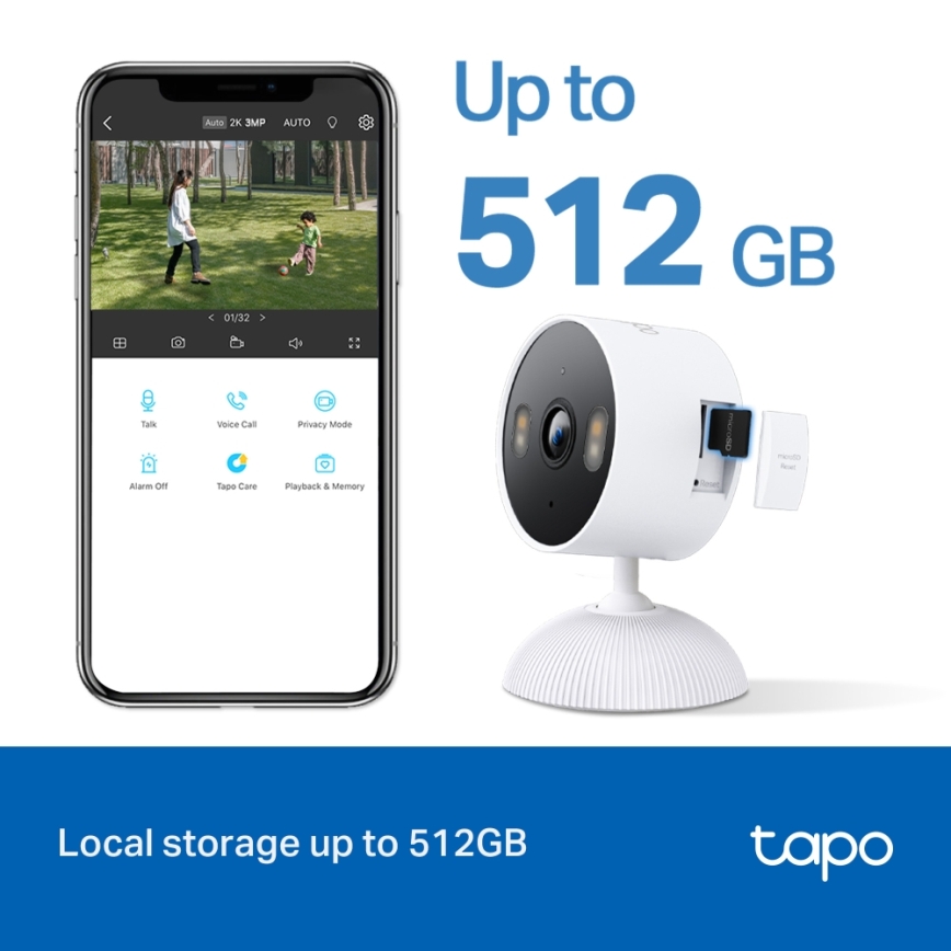 TP-Link - Intelligente Außenkamera 3 MP 5 V Wi-Fi