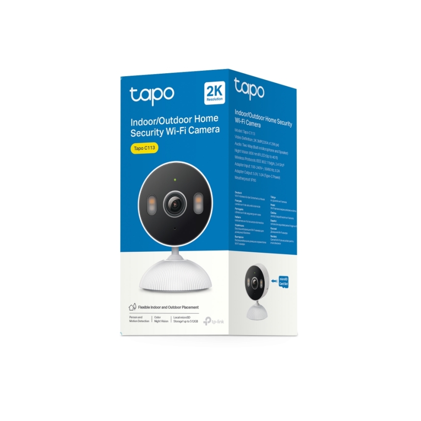 TP-Link - Intelligente Außenkamera 3 MP 5 V Wi-Fi