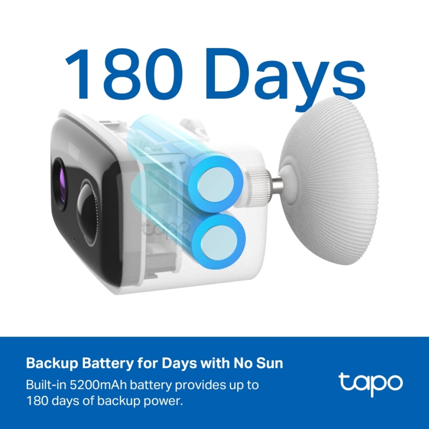 TP-Link - Intelligente Solarkamera 5200 mAh 5V IP65 Wi-Fi