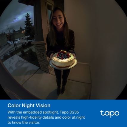 TP-Link - Intelligente Video-Türklingel 2K 10000 mAh IP66 Wi-Fi Tuya