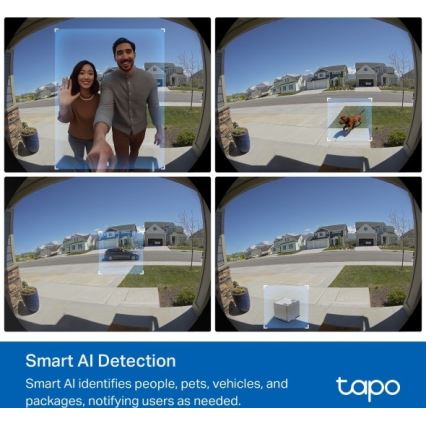 TP-Link - Intelligente Video-Türklingel 2K 10000 mAh IP66 Wi-Fi Tuya