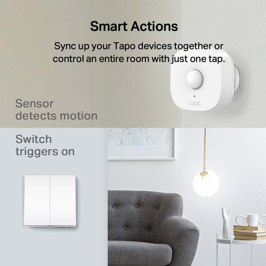 TP-Link - Intelligenter 2-Tasten-Lichtschalter 2xAAA WLAN