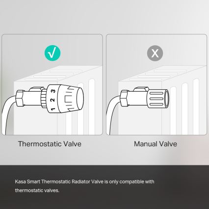 TP-Link – Intelligenter Thermostatkopf mit LCD-Display, 2×AA, Tuya