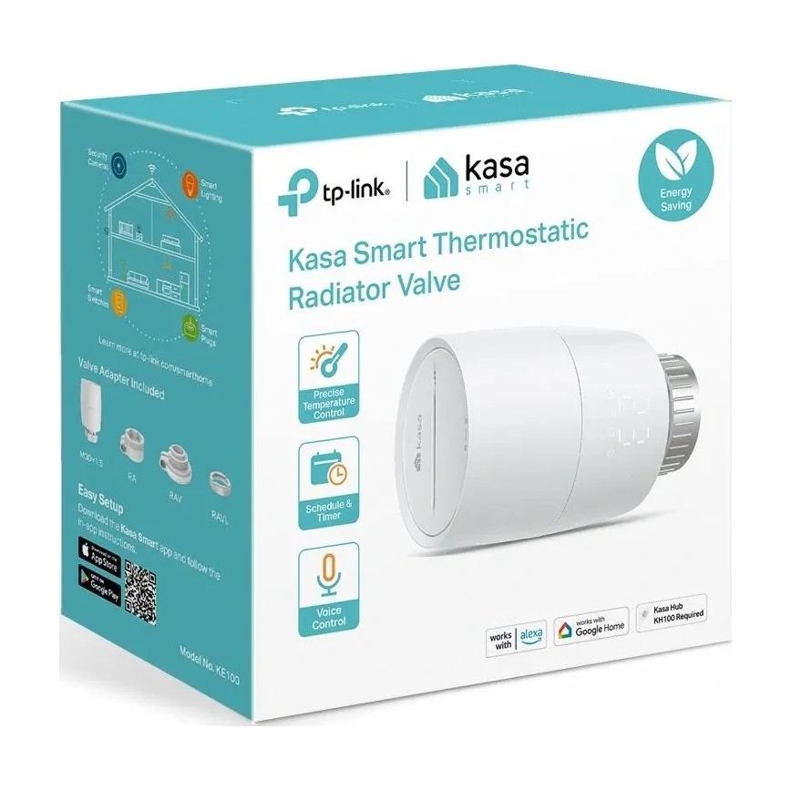 TP-Link – Intelligenter Thermostatkopf mit LCD-Display, 2×AA, Tuya