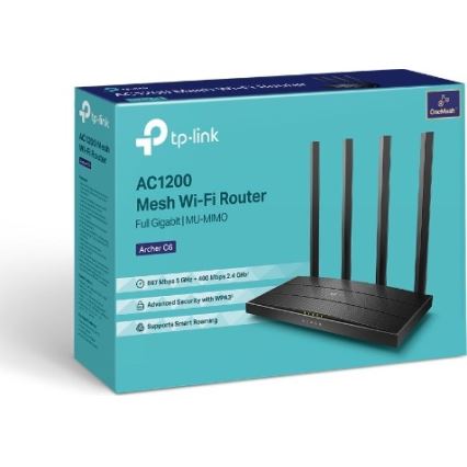 TP-Link - Kabelloser Gigabit-MU-MIMO-Router Archer C6 V3.2
