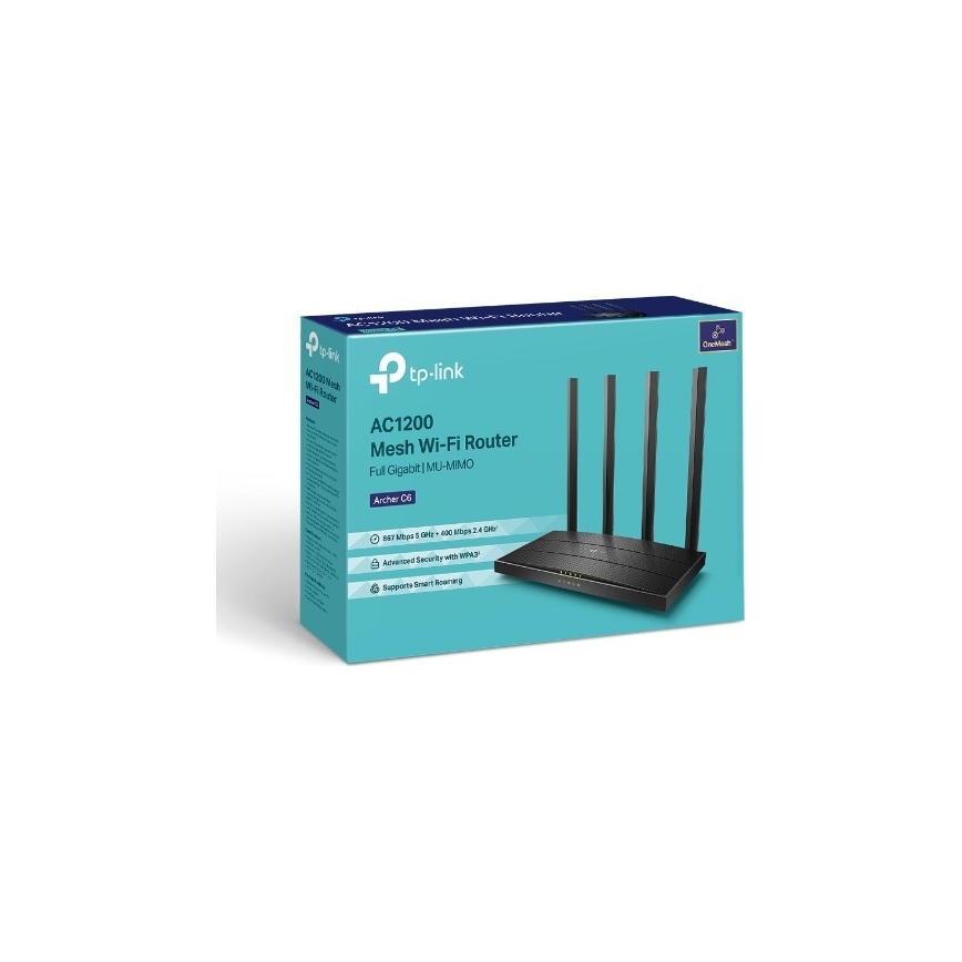 TP-Link - Kabelloser Gigabit-MU-MIMO-Router Archer C6 V3.2