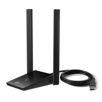 TP-Link - Kabelloser USB-WLAN-Adapter mit High-Gain-Antennen Archer T4U Plus Wi-Fi