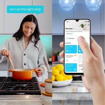 TP-Link - LED‑RGBW‑Streifen, dimmbar, 5 m, 13,5 W, 230 V, Wi‑Fi