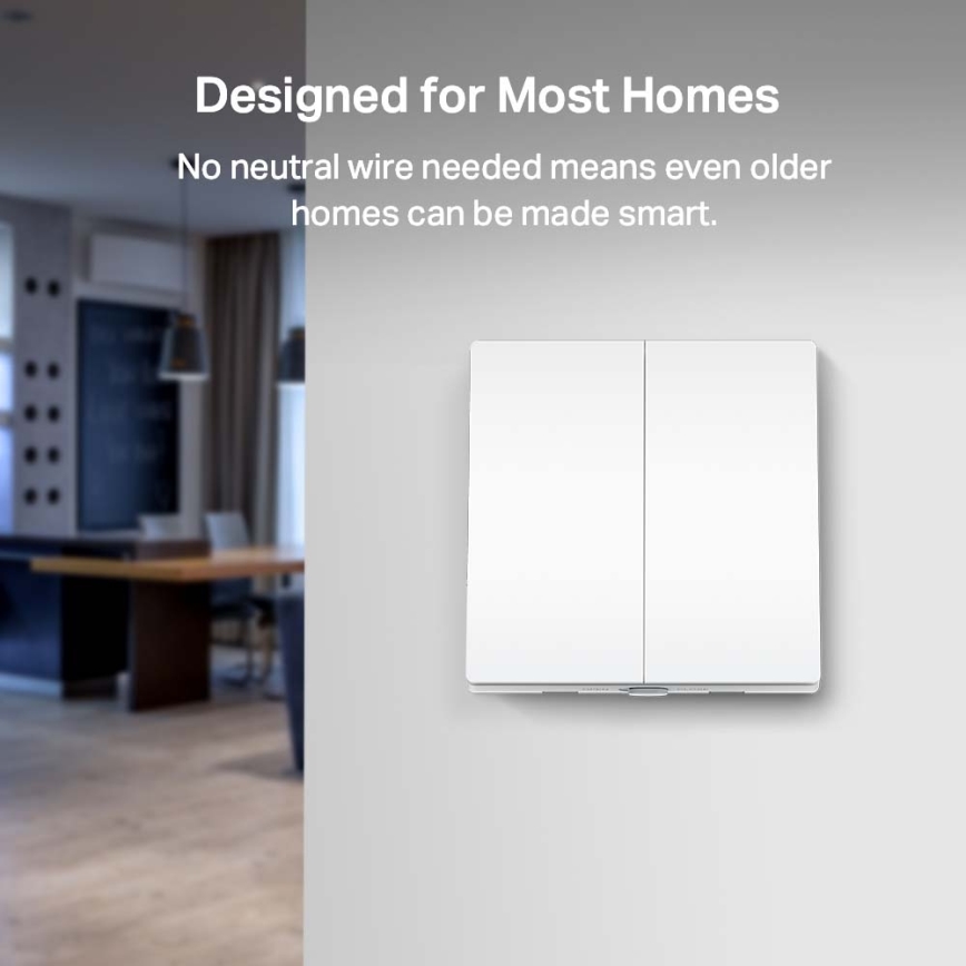 TP-Link - Smart 2-Tasten-Lichtschalter 2xAAA