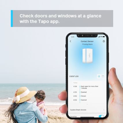 TP-Link - Smart-Kontaktsensor 1×CR2032 Wi‑Fi