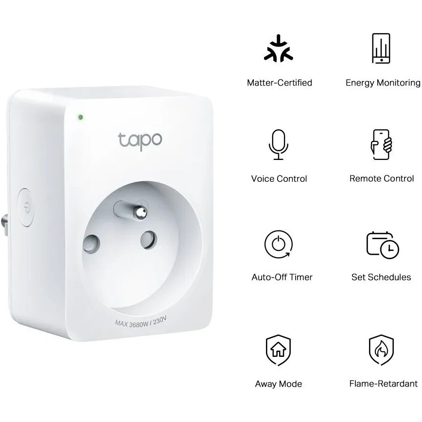 TP-Link - Smart‑Steckdose E MATTER 3680 W WLAN