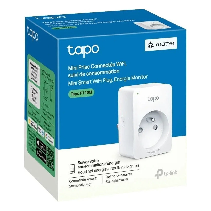 TP-Link - Smart‑Steckdose E MATTER 3680 W WLAN