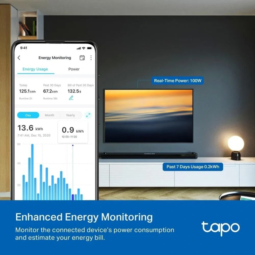 TP-Link - Smart‑Steckdose E MATTER 3680 W WLAN