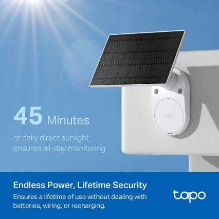 TP-Link - Außen-Solarkamera mit Sensor IP65 Wi-Fi
