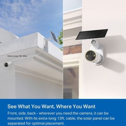 TP-Link - Außen-Solarkamera mit Sensor IP66 Wi-Fi