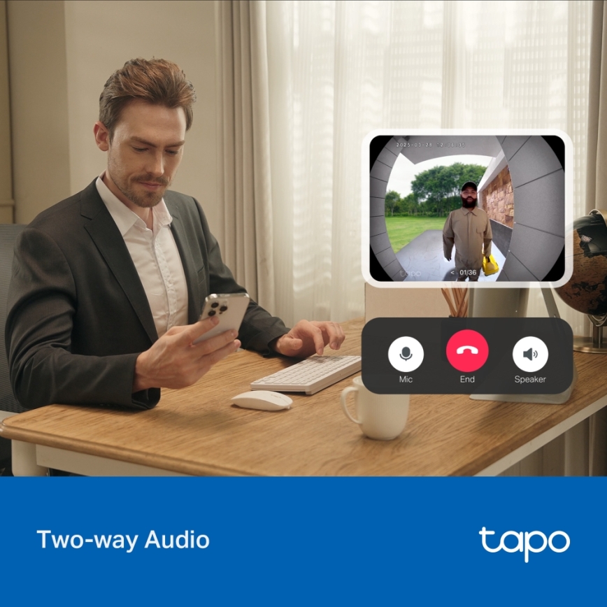 TP-Link - Tapo Video-Türklingel Mini