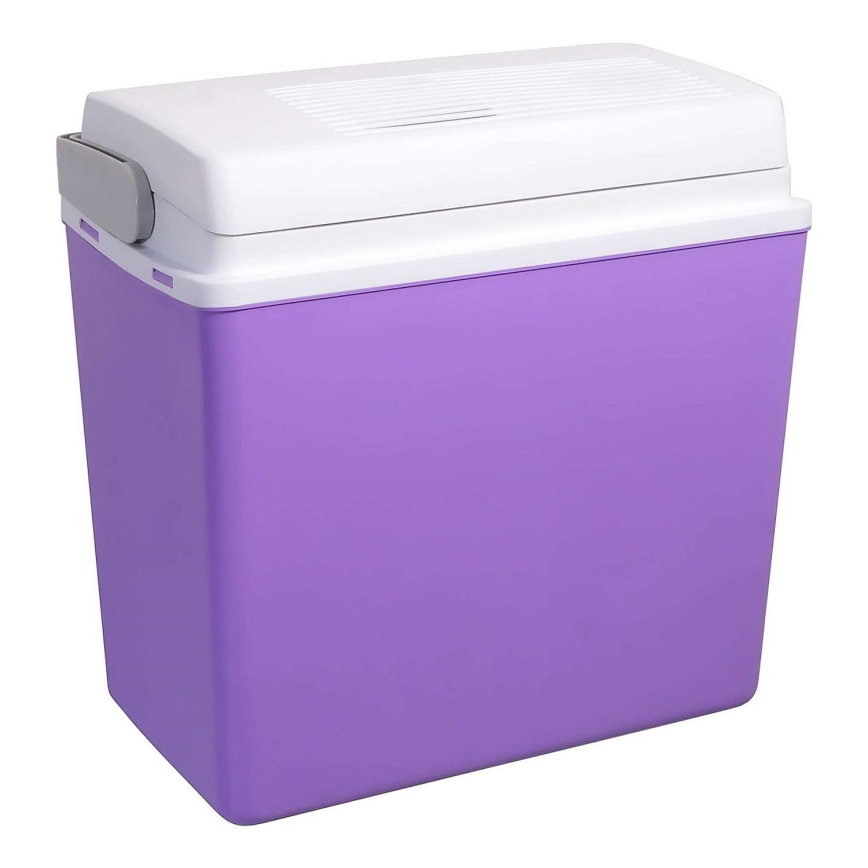 Tragbare Autokühlbox 23 l 55W/12V/230V lila/weiß