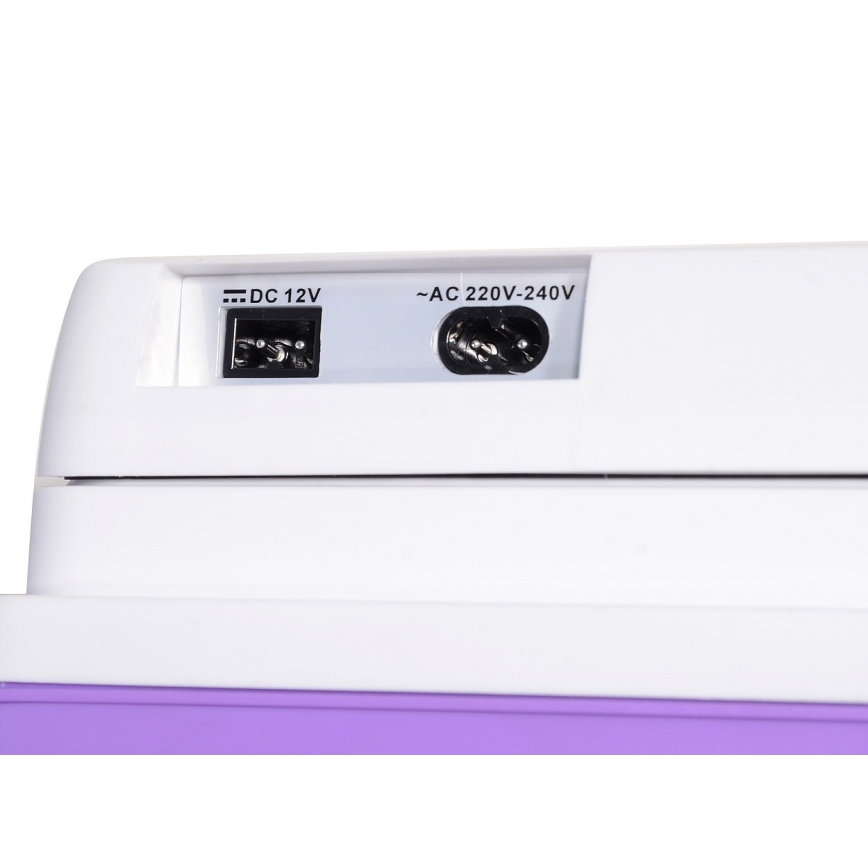 Tragbare Autokühlbox 23 l 55W/12V/230V lila/weiß