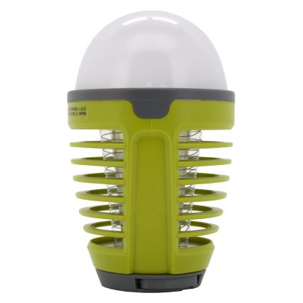 Tragbare wiederaufladbare LED-Lampe mit Insektenfalle LED/2W/3,7V 1800 mAh IPX4 grün