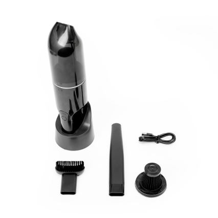 Tragbarer, aufladbarer Auto-Staubsauger 75W/2000 mAh schwarz