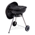 Tragbarer Holzkohlegrill schwarz