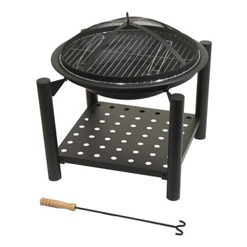 Tragbares Holzfeuer mit 48 cm Rost