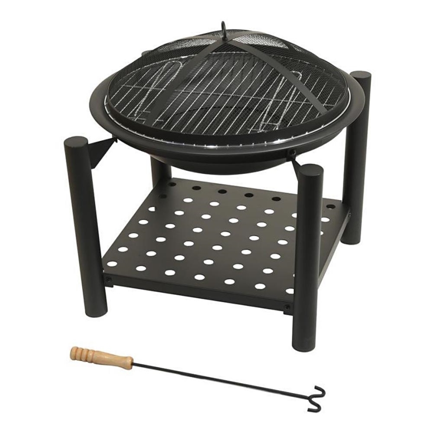Tragbares Holzfeuer mit 48 cm Rost