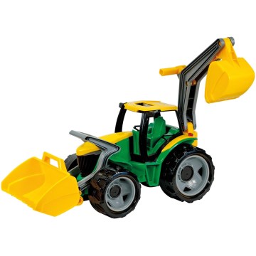 Traktor mit Frontlader, 65 cm, grün/gelb
