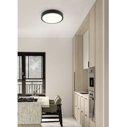 Trio - dimmbare Deckenleuchte ISEO LED/24W/230V 3000K Ø 40 cm schwarz