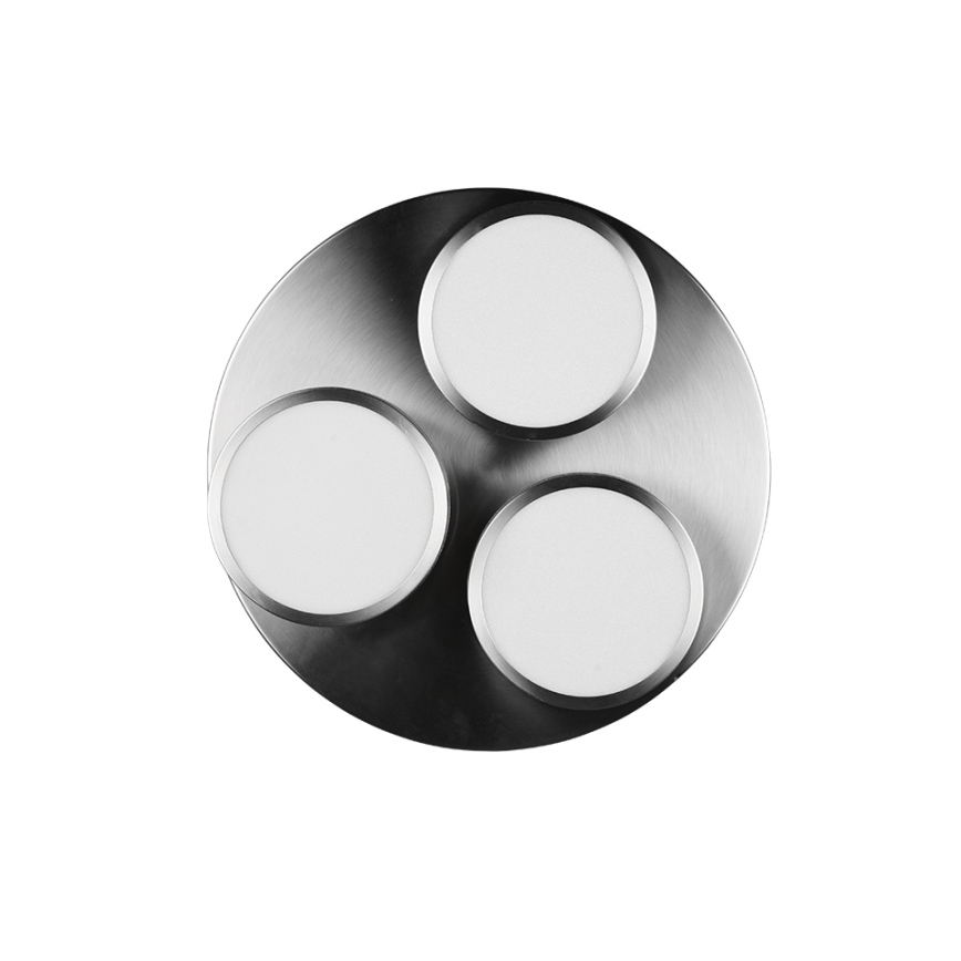 Trio - dimmbare LED-Deckenleuchte FRANKLIN 3x LED / 8,5 W / 230 V / 3000 K Ø 35 cm mattchrom