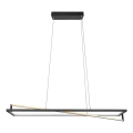 Trio - Dimmbare LED-Hängeleuchte an Kabel EDGE LED/35W/230V 2300/3000/4000K schwarz/gold