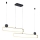Trio - GRANT, dimmbare LED-Pendelleuchte an Kabel, 54 W / 230 V, 2300/3000/4000 K, schwarz/gold