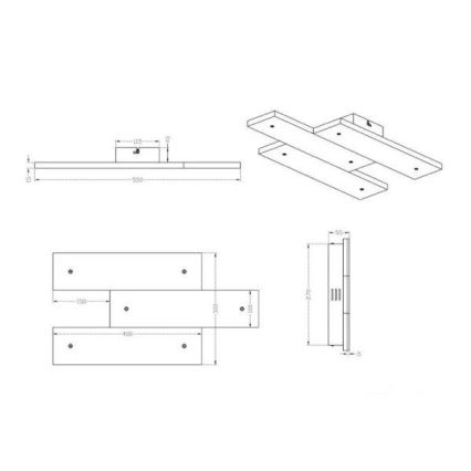 Trio - LED Deckenleuchte DENVER 3xLED/10W/230